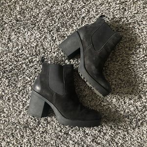 Hibou Black Suede Ankle Boots